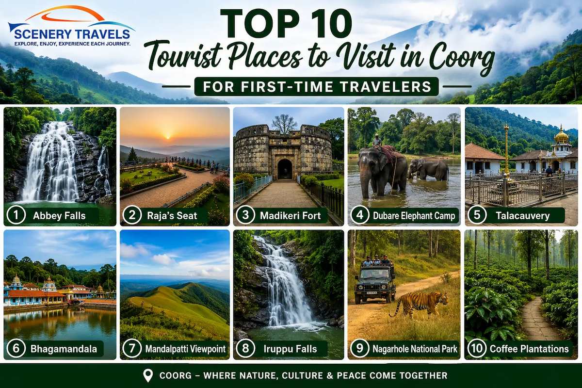 Top 10 Tourist Places to Visit in Coorg for First-Time Travelers